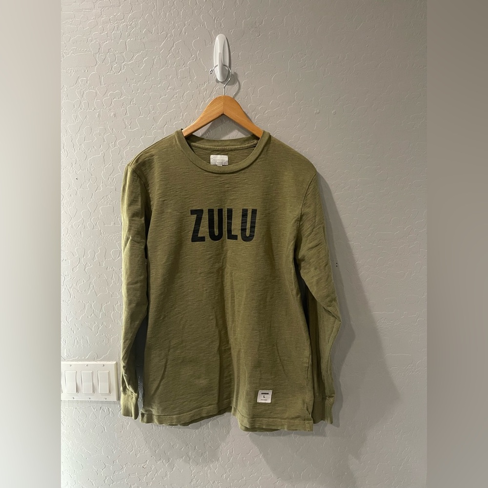 Supreme ZULU Olive Green‎ L/S Shirt Size Large